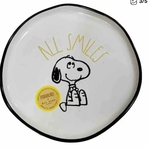Rae Dunn Snoopy Peanuts Mug Set - White, Black, and Gold - Picture 2 of 4